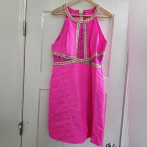NEW Lilly Pulitzer Layne Shift Dress In Mandevilla Pink